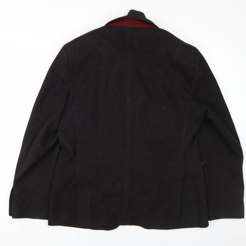 Linea Women's Black Wool Blazer, L, Classic Style