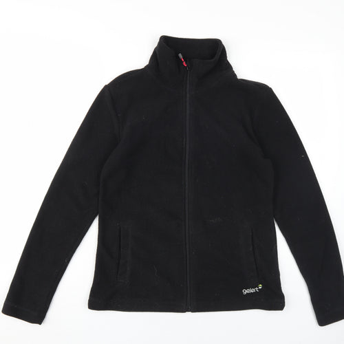 Gelert Women's Black Full Zip Fleece Hoodie Size 10