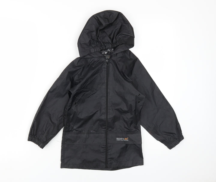 Regatta Boys Black Waterproof Rain Coat 2 Years