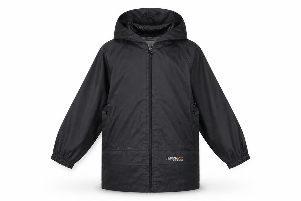 Regatta Boys Black Waterproof Rain Coat 2 Years