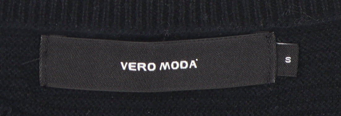Vero Moda Women's Black Pullover Jumper, Size S