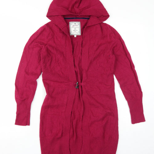 Mantaray Women's Red Hooded Cardigan Size 12