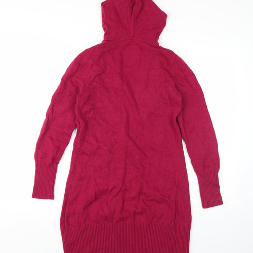 Mantaray Women's Red Hooded Cardigan Size 12