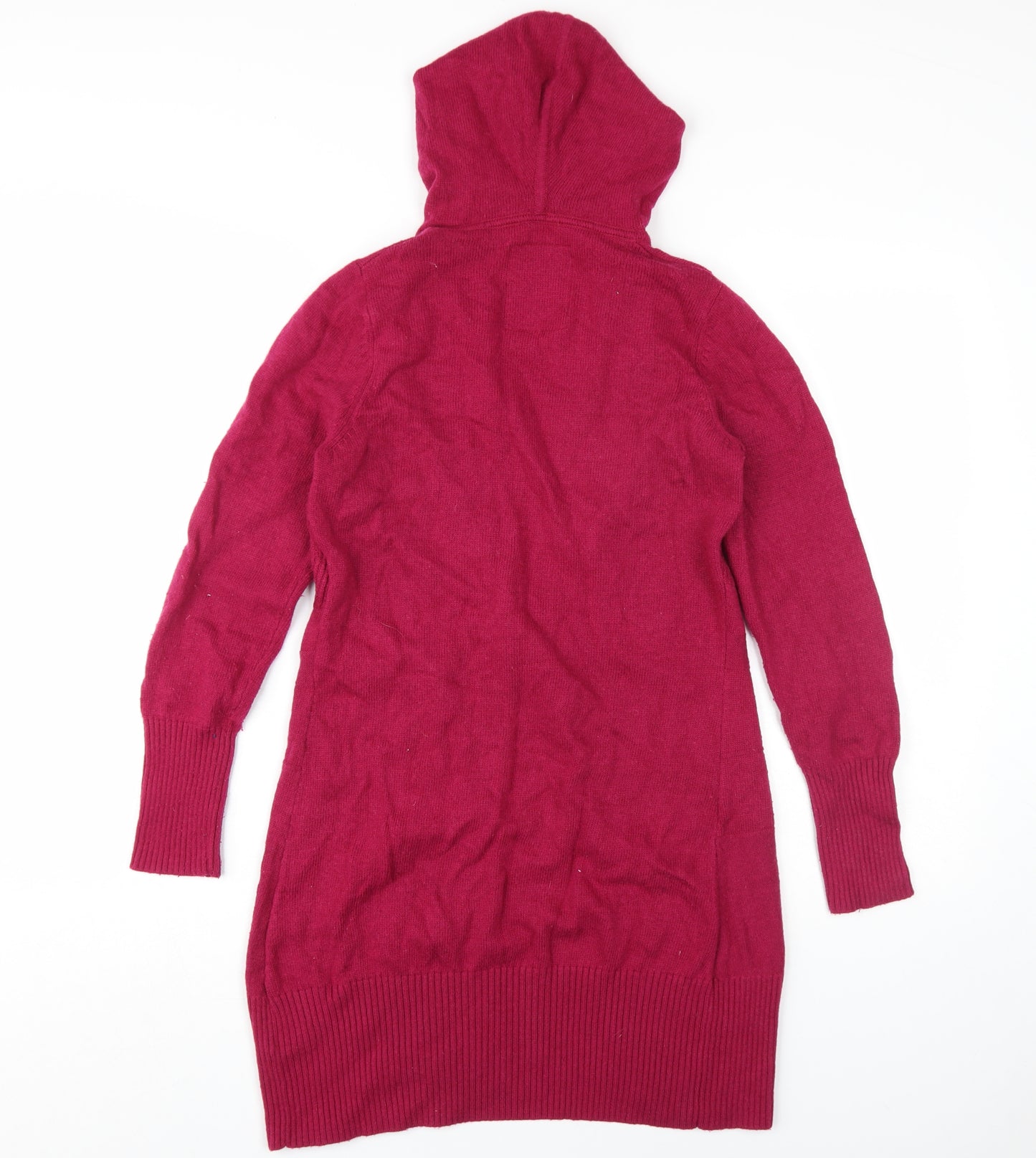 Mantaray Women's Red Hooded Cardigan Size 12