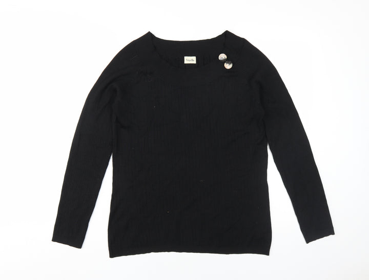 Viyella Women’s Black Pullover Jumper, Size L
