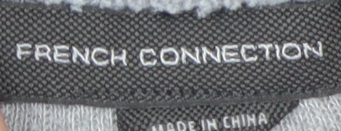 French Connection Men's Grey Full Zip Jumper Medium