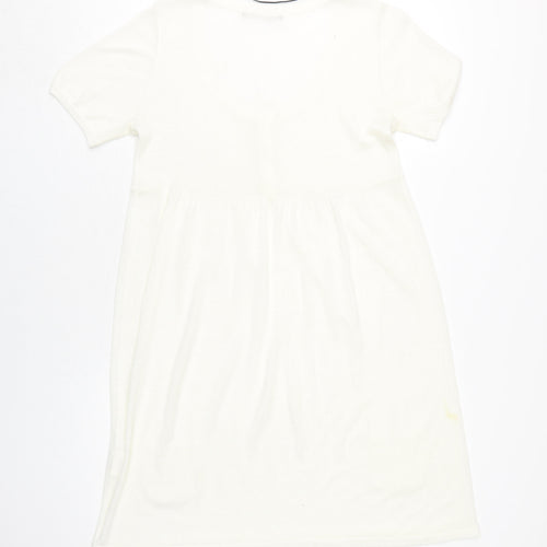 Vero Moda Women’s White Knee Length T-Shirt Dress