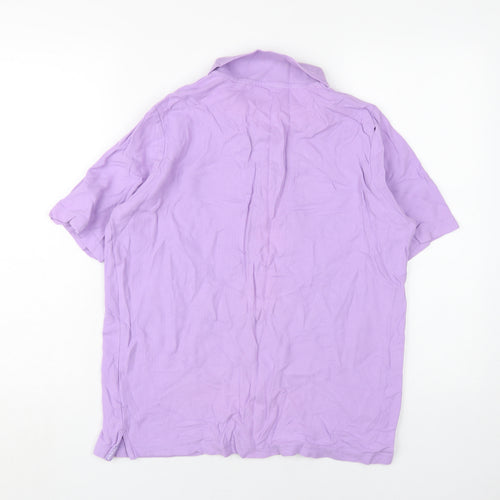 Isle Essentials Women's Purple Polo Shirt, L