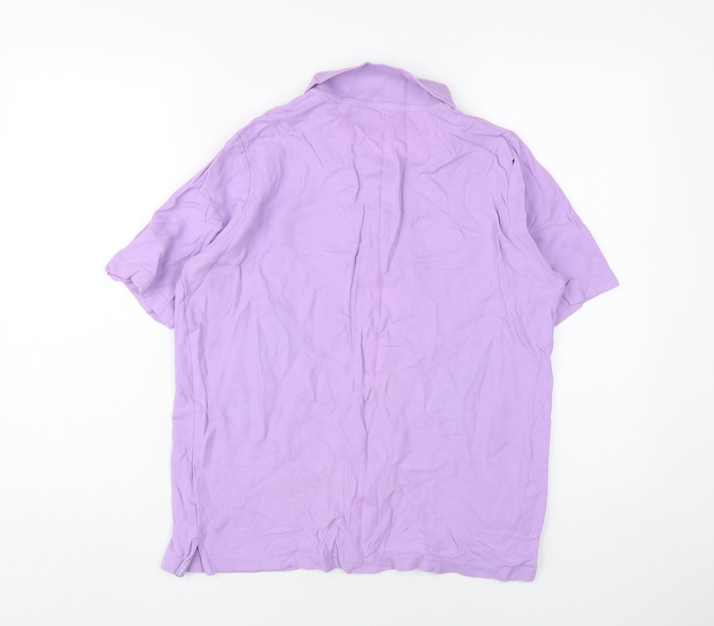 Isle Essentials Women's Purple Polo Shirt, L