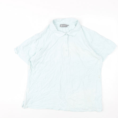Glenmuir Unisex Blue XL Polo Shirt Casual Stretch