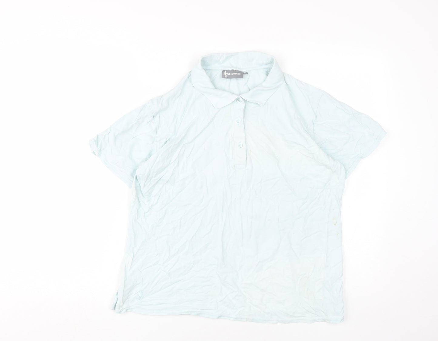 Glenmuir Unisex Blue XL Polo Shirt Casual Stretch