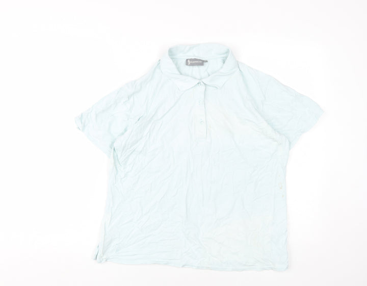Glenmuir Unisex Blue XL Polo Shirt Casual Stretch