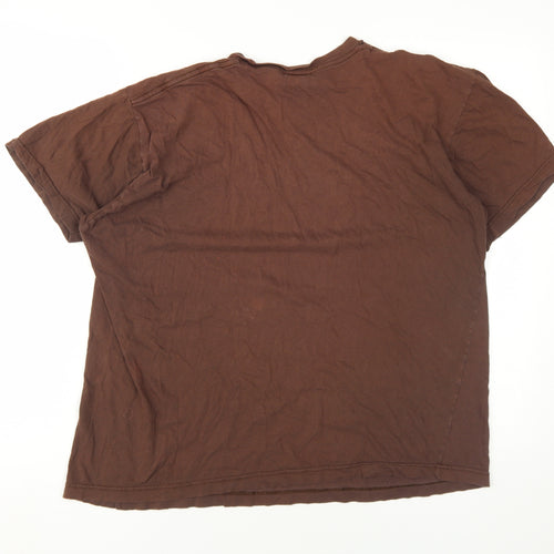 Hospital Radio Men’s Retro Brown XL Cotton T-Shirt