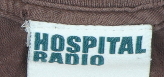 Hospital Radio Men’s Retro Brown XL Cotton T-Shirt