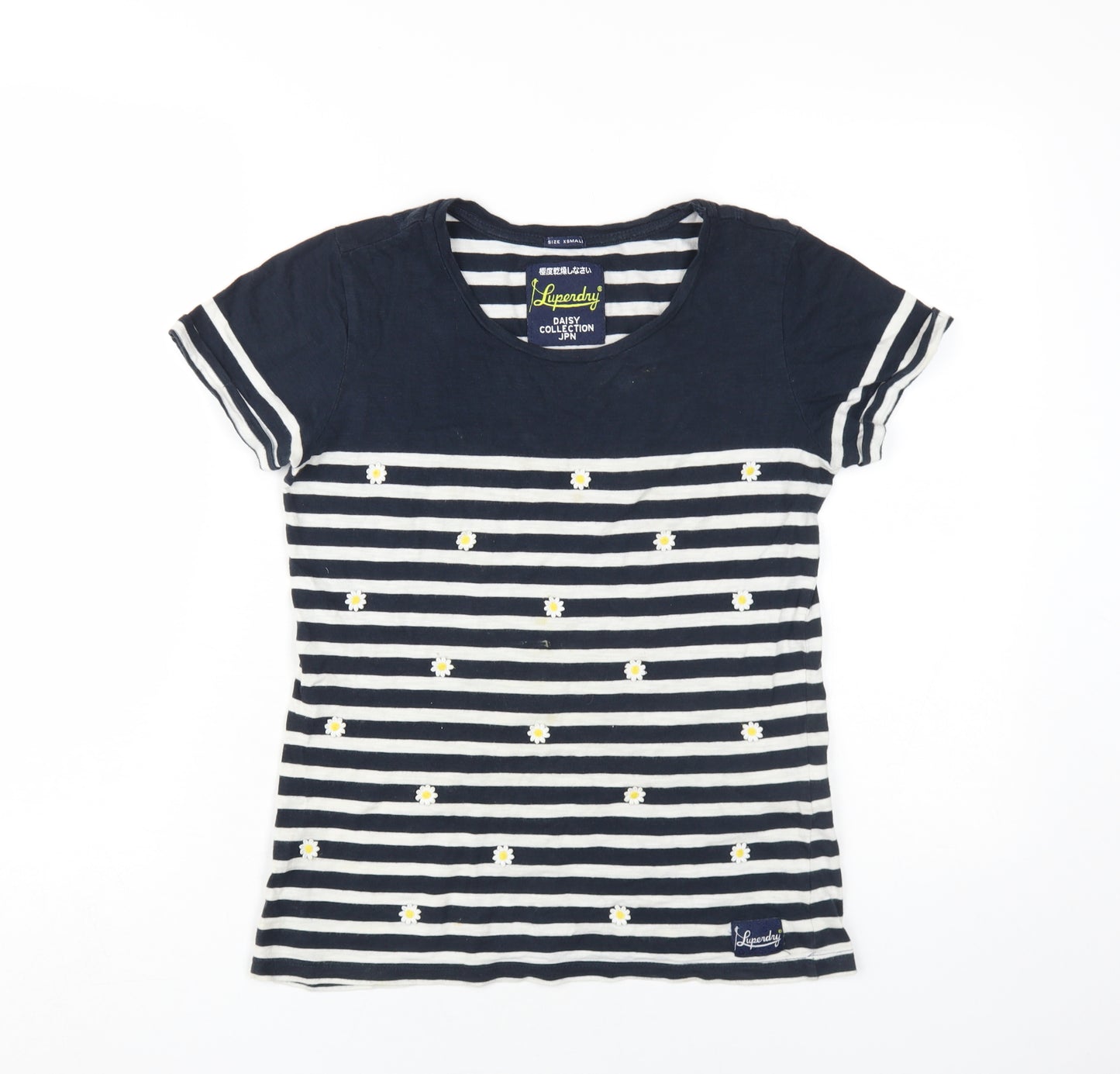 Luperdry Women's Blue Striped T-Shirt XS