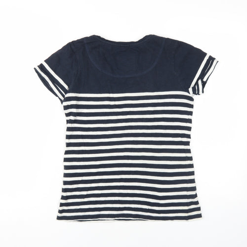 Luperdry Women's Blue Striped T-Shirt XS