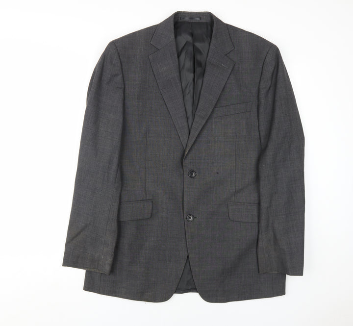 Savoy Taylors Guild Men's Grey Blazer Size 40 Regular Fit