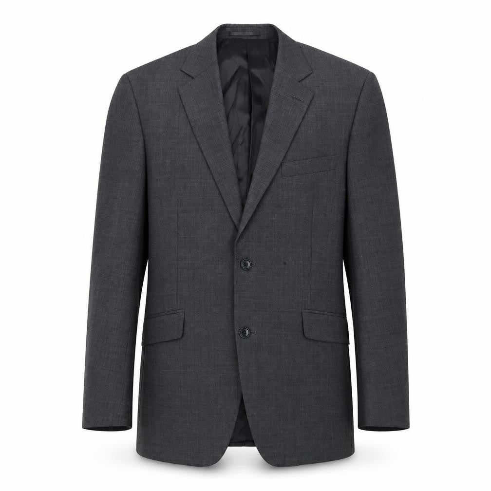 Front view of Savoy Taylors Guild Men's Grey Blazer, size 40, Regular Fit
