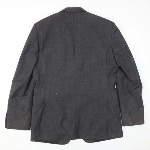 Savoy Taylors Guild Men's Grey Blazer Size 40 Regular Fit