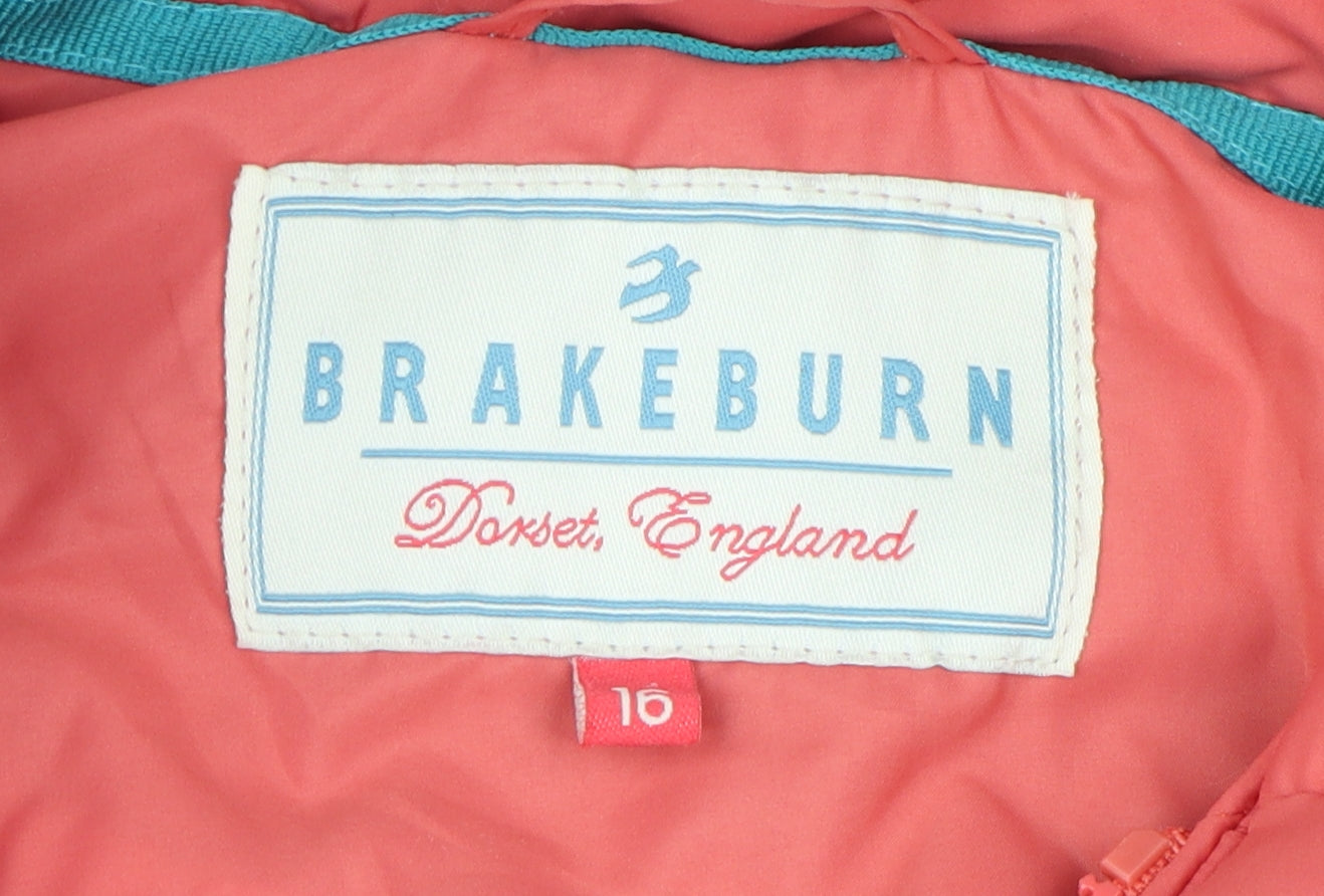 Brakeburn Women's Pink Puffer Waistcoat Size 16