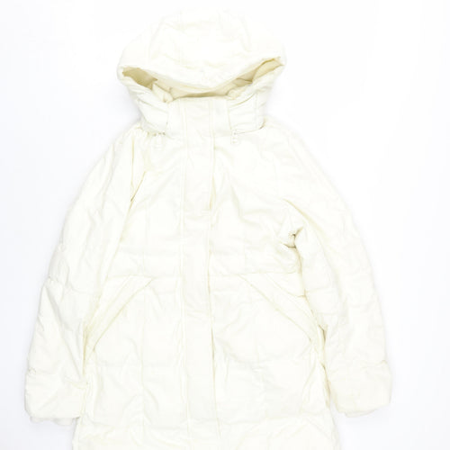 Lands' End Women's White XS Puffer Jacket