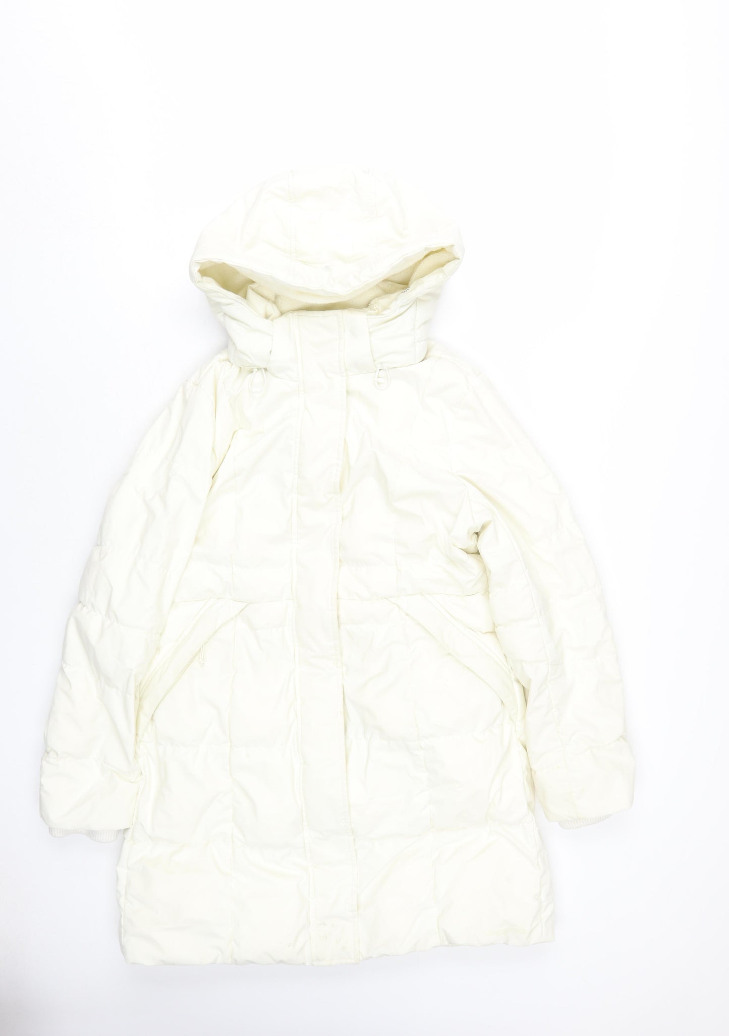 Lands' End Women's White XS Puffer Jacket