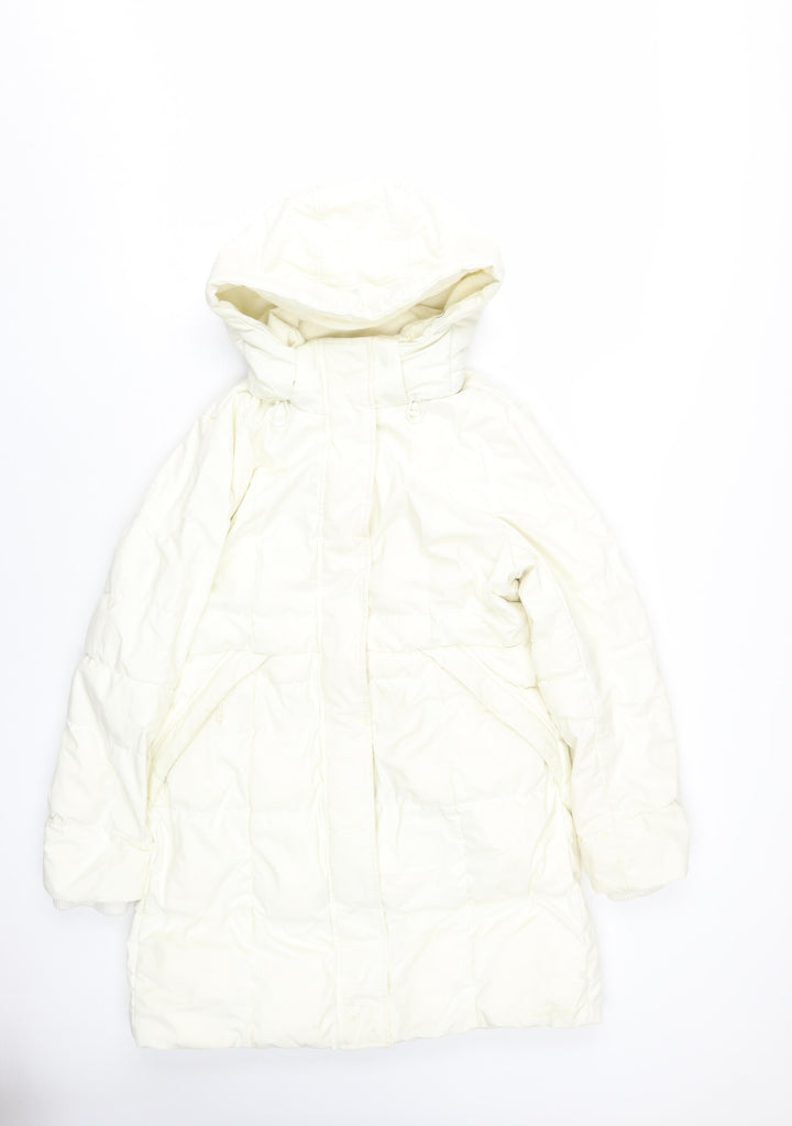 Lands' End Women's White XS Puffer Jacket