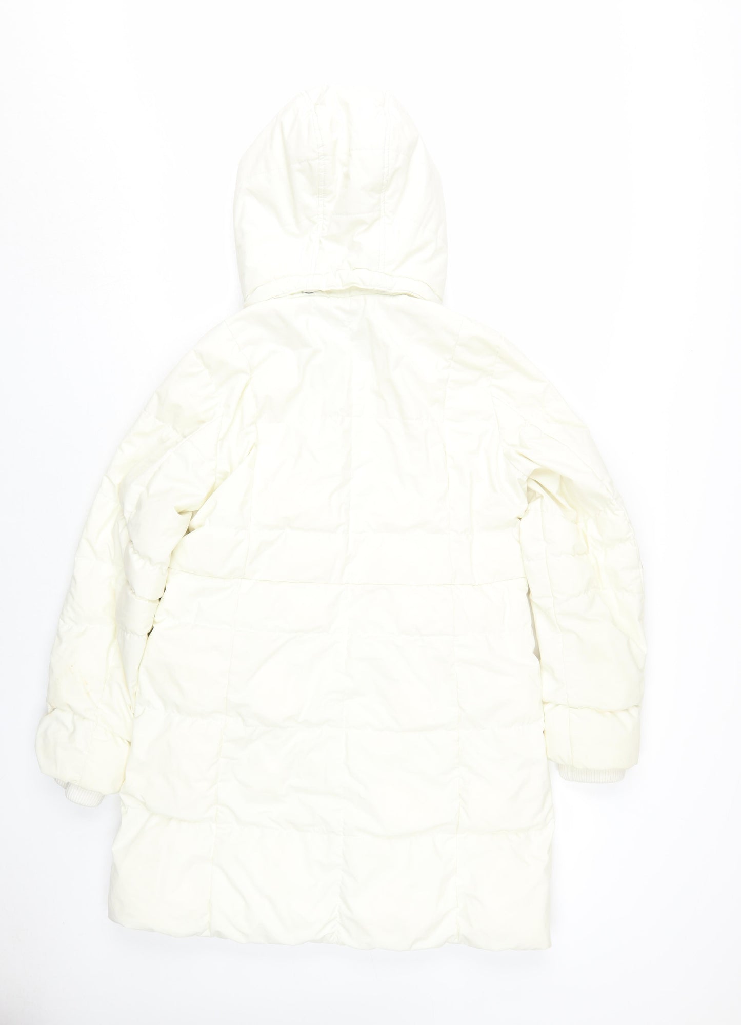 Lands' End Women's White XS Puffer Jacket