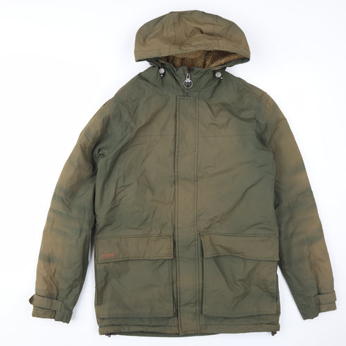 Regatta Men's Green S Parka Jacket, Hooded, Lined
