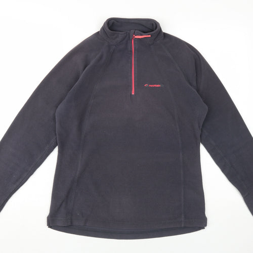 Mountain Life Women's Black Pullover Fleece Sweatshirt, Size 12