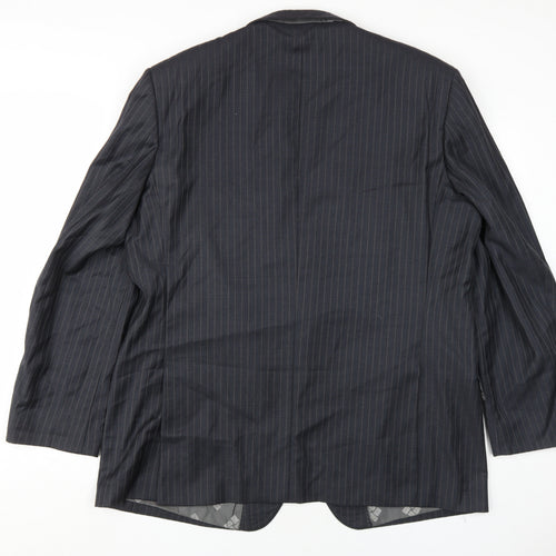 Pierre Cardin Men's Black Striped Blazer Size 46R