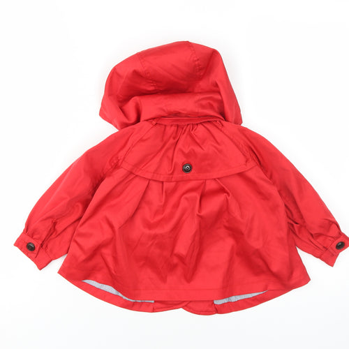 Holy-G Kids Red Rain Coat for Girls 4-5 Years