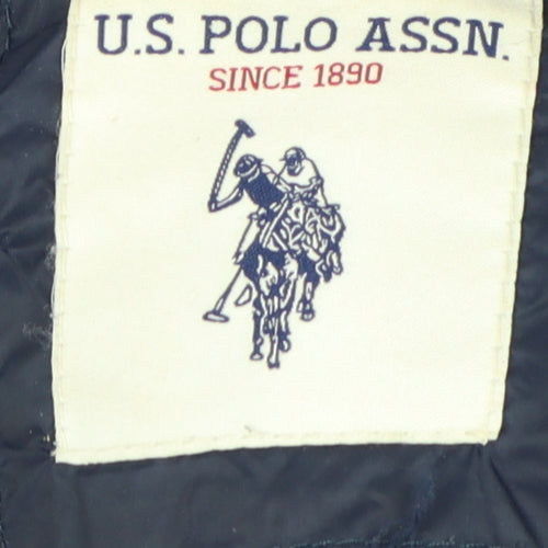 U.S. Polo Assn. Men's Blue Puffer Jacket XL