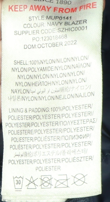 U.S. Polo Assn. Men's Blue Puffer Jacket XL