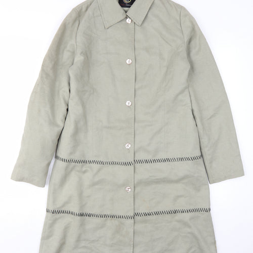 Chilli Pepper Women's Grey Basic Coat Size 2