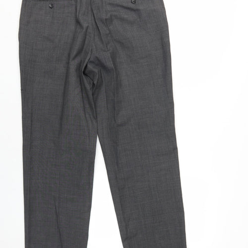 Savoy Taylors Guild Men's Grey Dress Pants 34 Regular