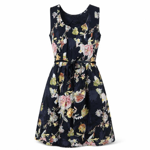 ASOS Women's Black Floral Dress Size 8 Sleeveless