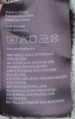 H&M Women's Green Pullover Sweatshirt Crew Neck Size S