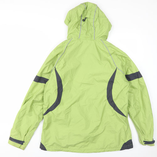 TCM Women's Green Hooded Rain Coat Size 14/16