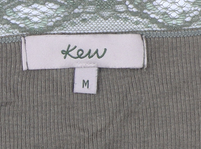 Kew Women's Green Cardigan Medium V-Neck Button Knit