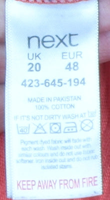 Next Women Red Buttoned Jacket Size 20 Casual