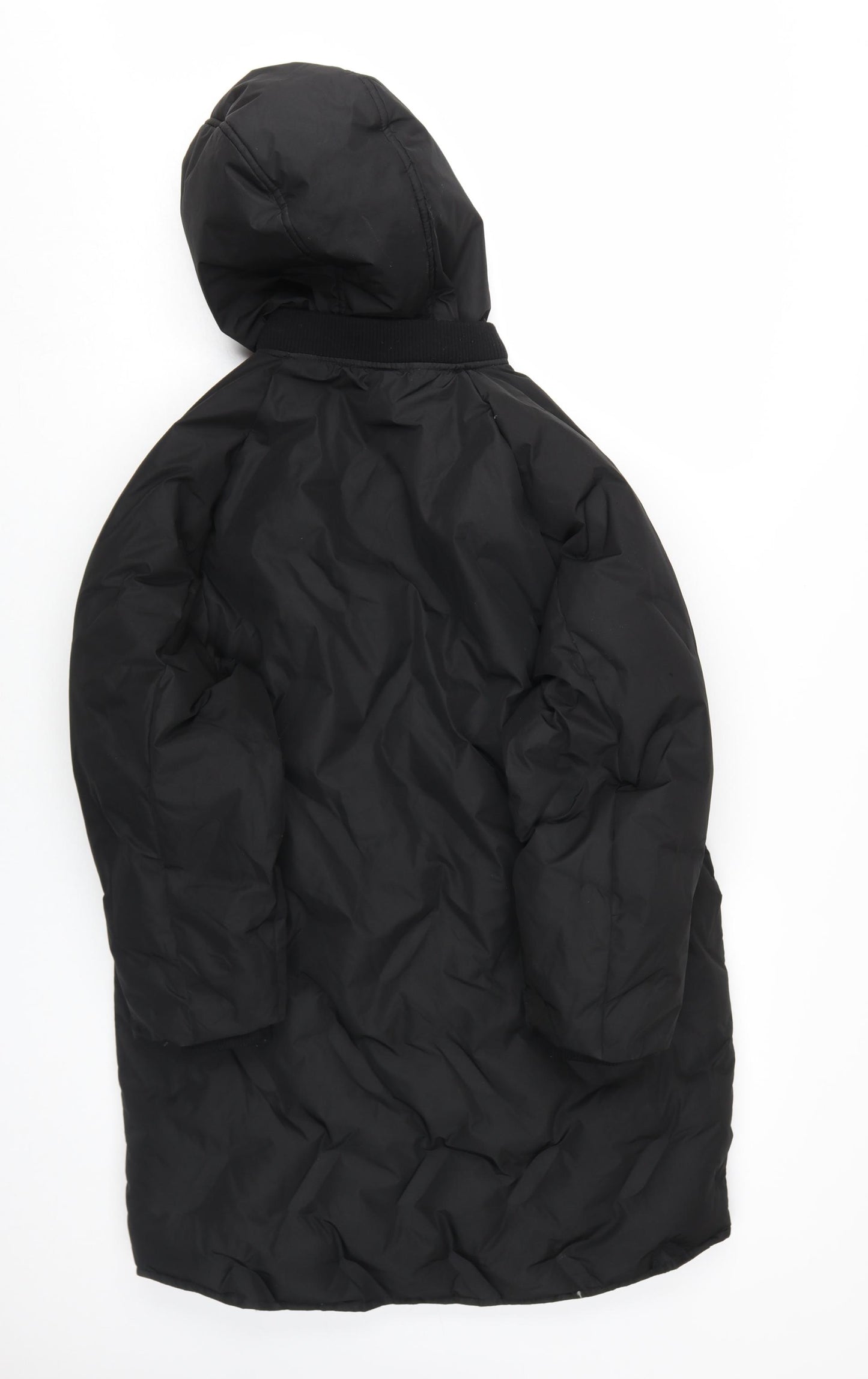 Zara Boys Black Hooded Puffer Jacket 11-12 Years
