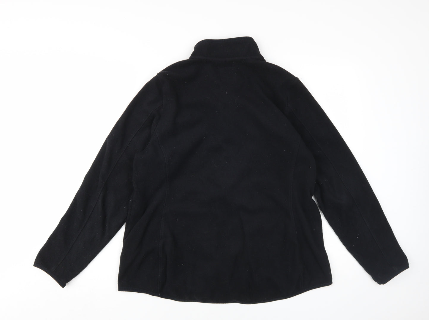 Marks and Spencer Women's Black Fleece Jacket Size 16
