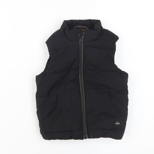 Next Boys Black Puffer Jacket Waistcoat 18-24 Months