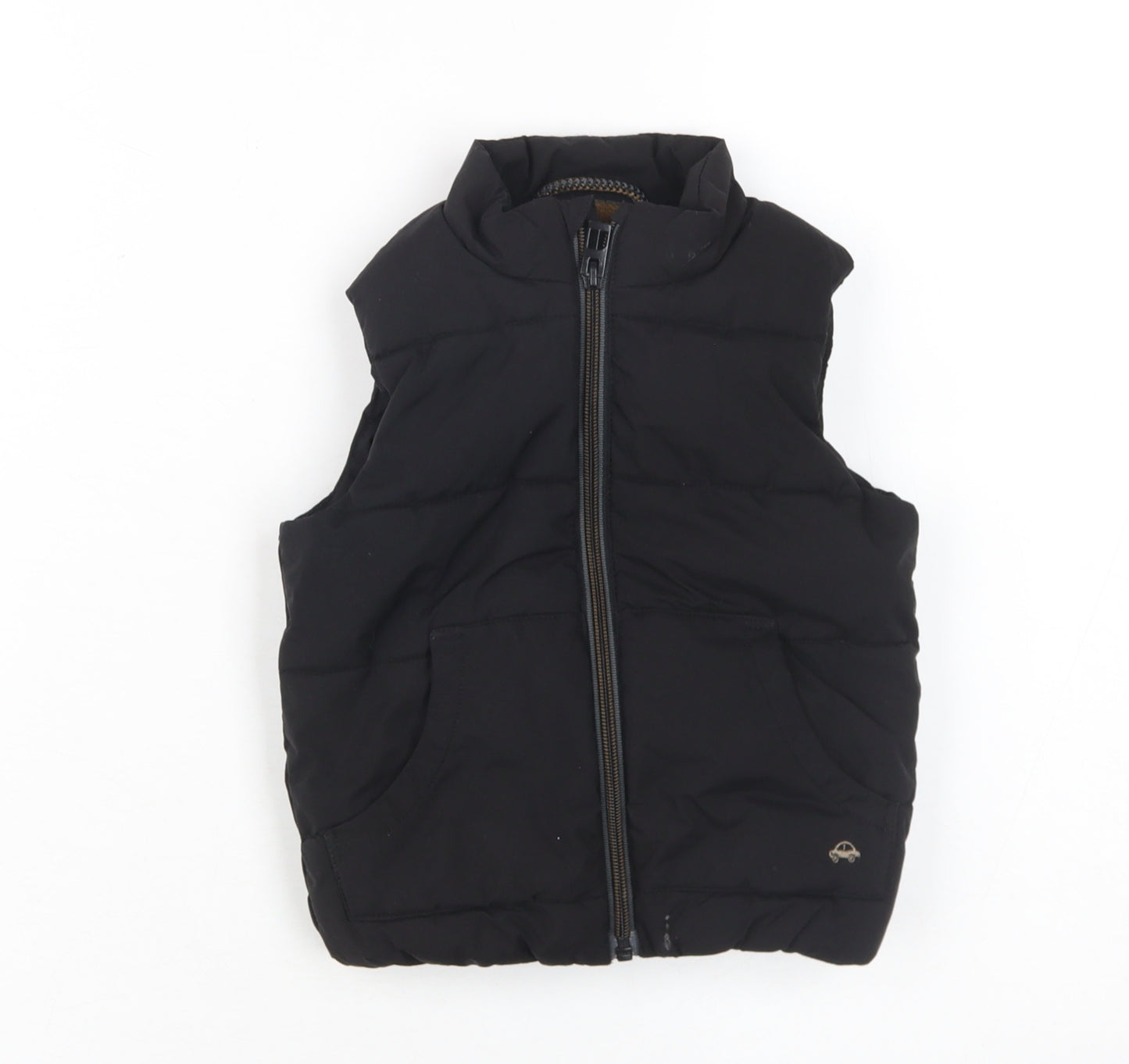 Next Boys Black Puffer Jacket Waistcoat 18-24 Months