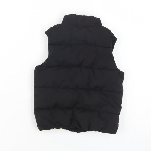 Next Boys Black Puffer Jacket Waistcoat 18-24 Months