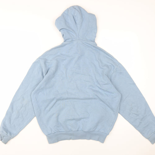ASOS Men's Blue Hooded Pullover 2XS Graphic Hoodie