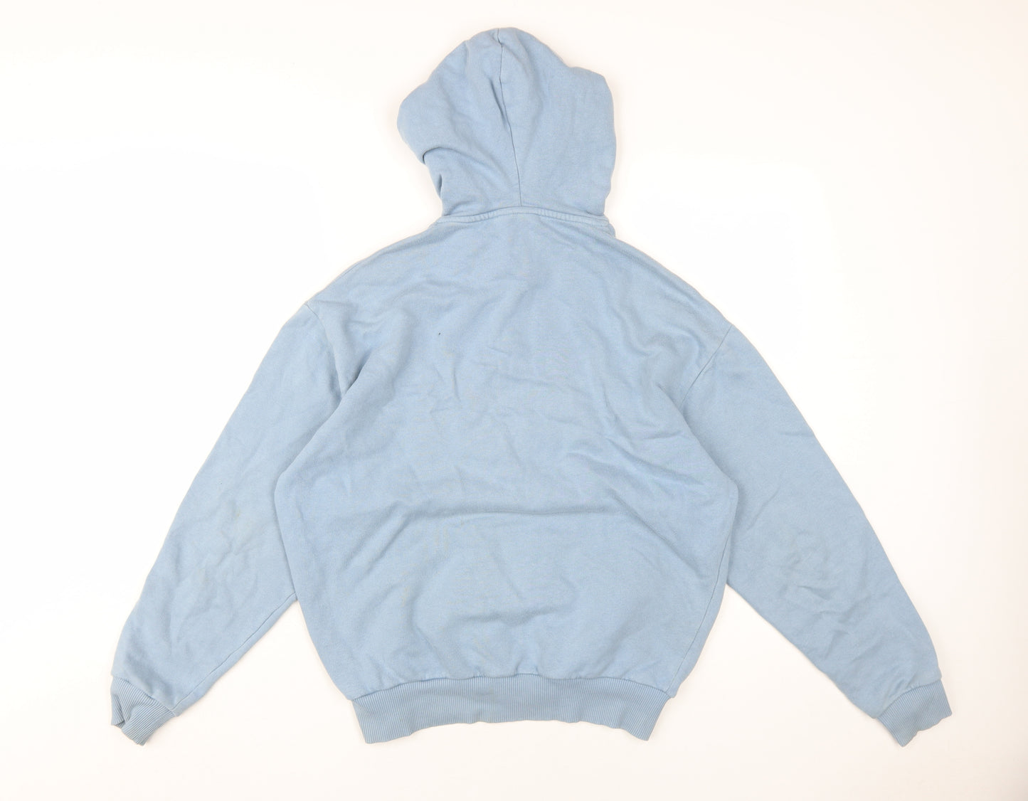 ASOS Men's Blue Hooded Pullover 2XS Graphic Hoodie