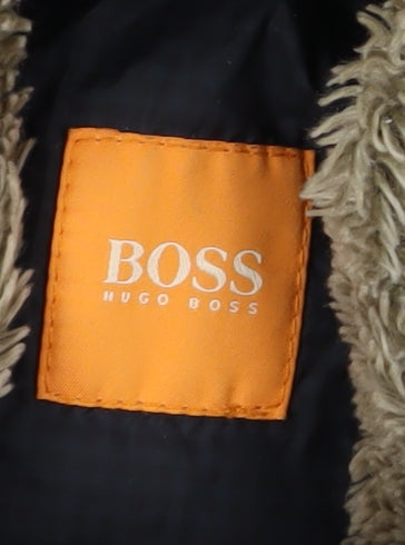 Hugo Boss Men's Black Military Jacket - Classic Style