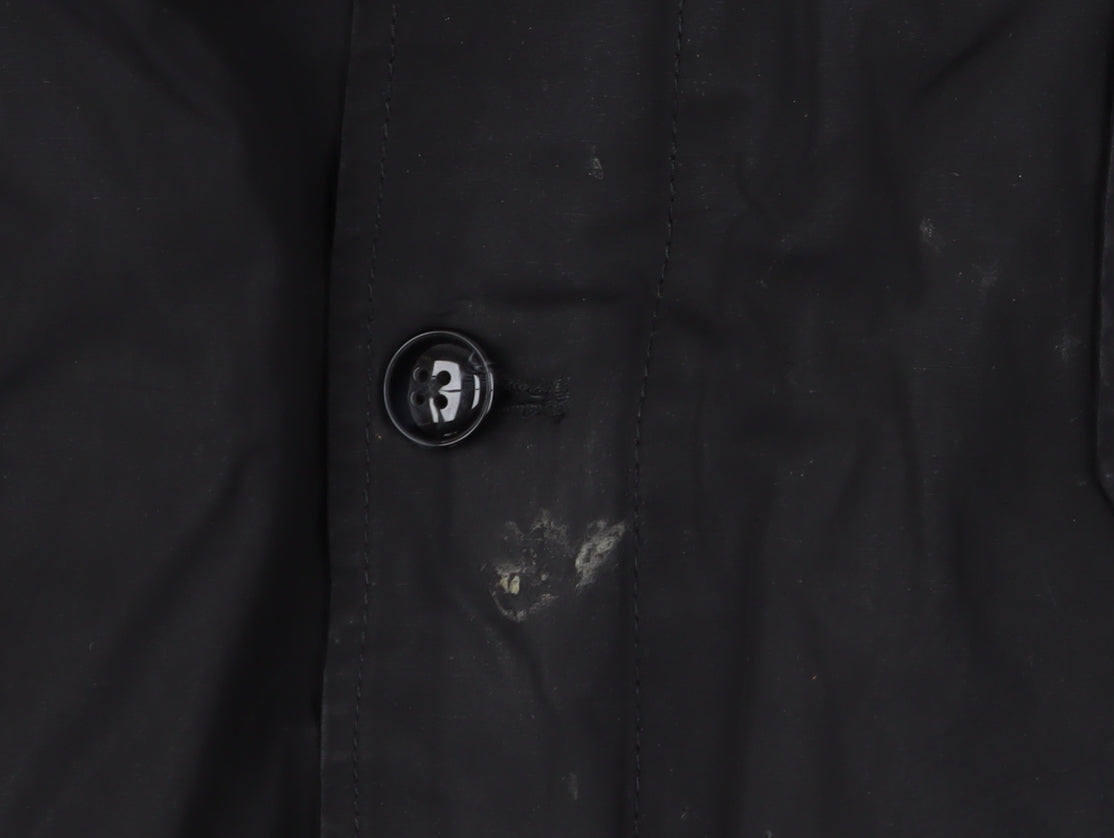 Hugo Boss Men's Black Military Jacket - Classic Style